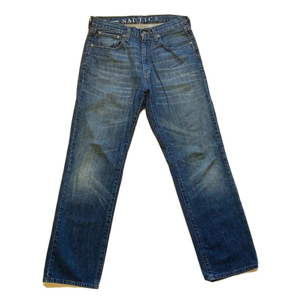 Vintage Nautica Jeans‎ Mens 32x32 Actual (33x33) Relaxed Fit Straight Blue Denim